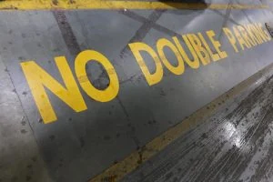 no double parking sign