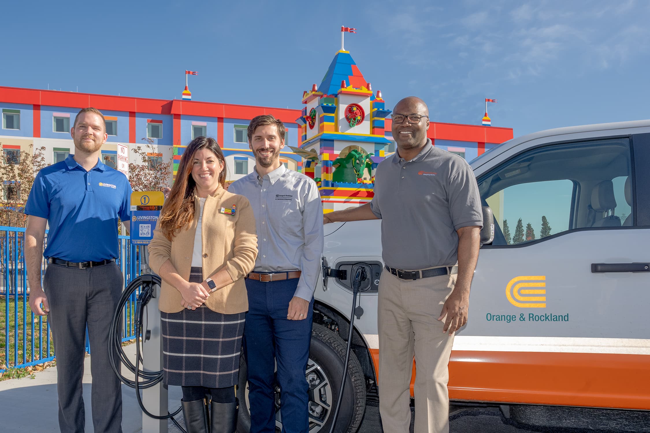 LEGOLAND® Installs New Livingston Charge Port Electric Vehicle Chargers