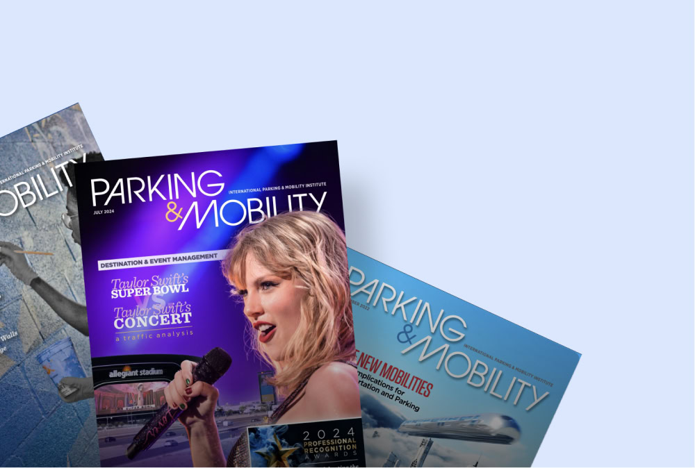 International Parking and Mobility Institute Magazine covers