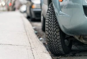 cars parked at the curb
