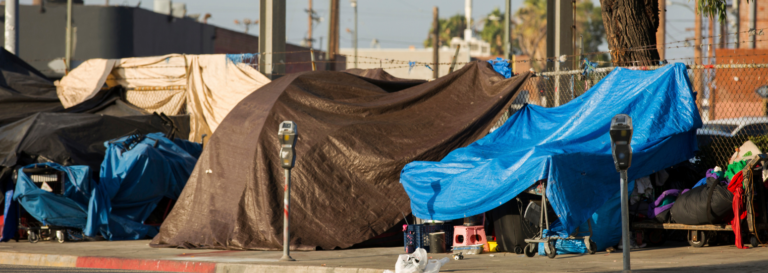 Homelessness behind parking meters