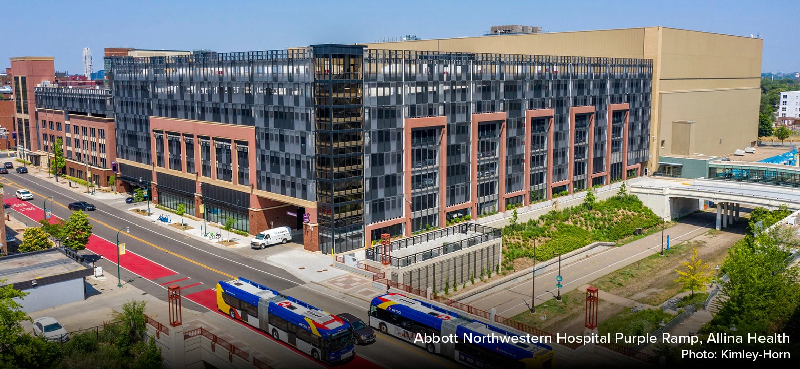 Abbott Northwestern Hospital Purple Ramp