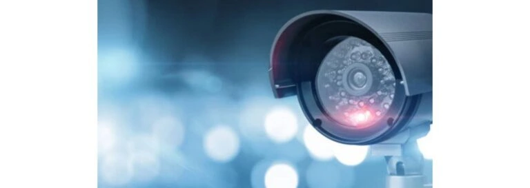 Stock photo of parking garage camera