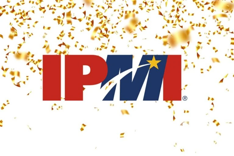 IPMI logo with gold confetti - 5 things
