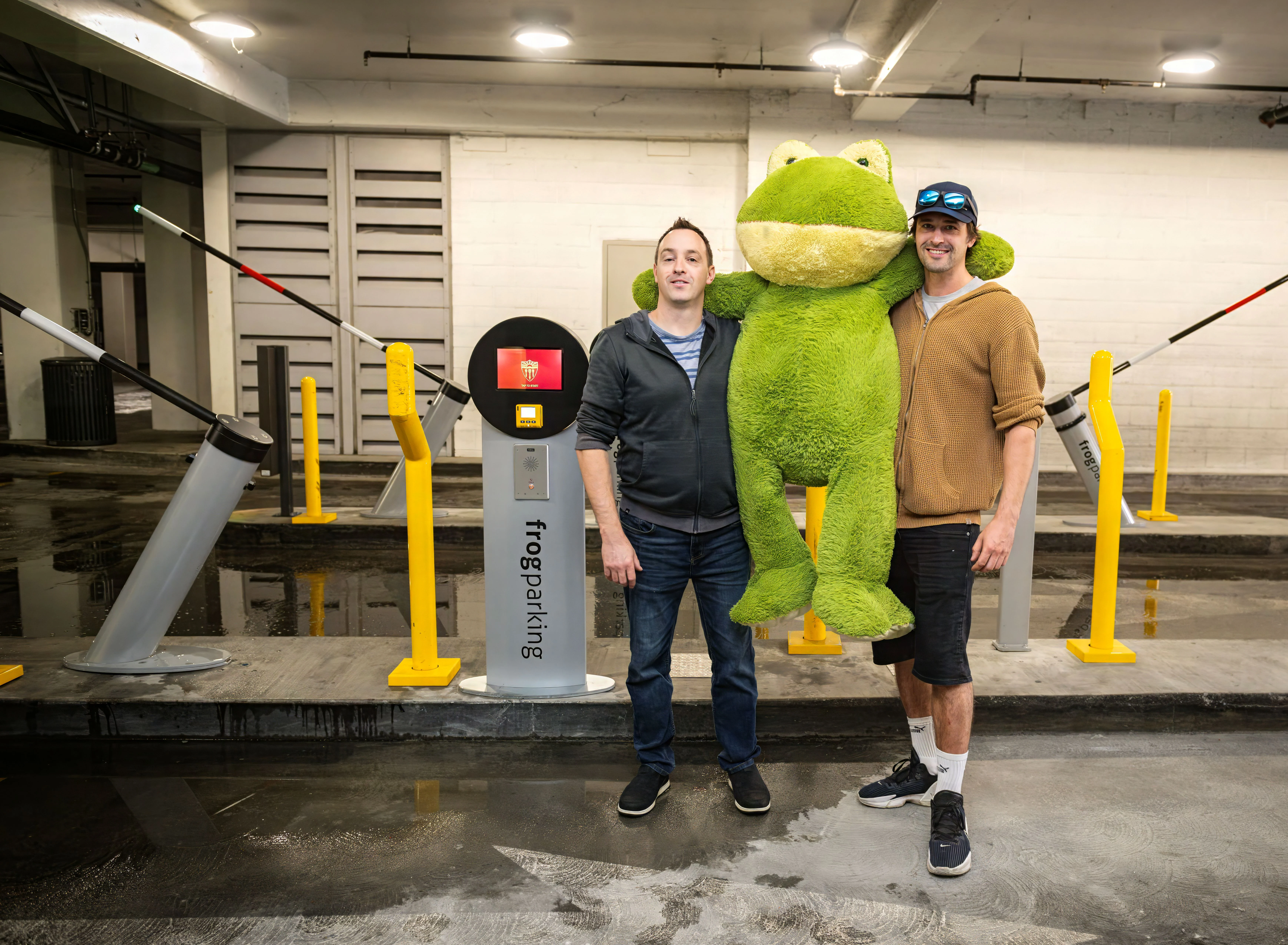 "In the Field" FrogParking charging station and LARGE froggie