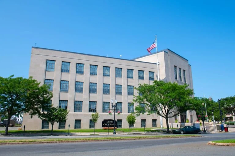 Lynn City Hall at 3 City Hall Square in downtown Lynn Massachusetts MA
