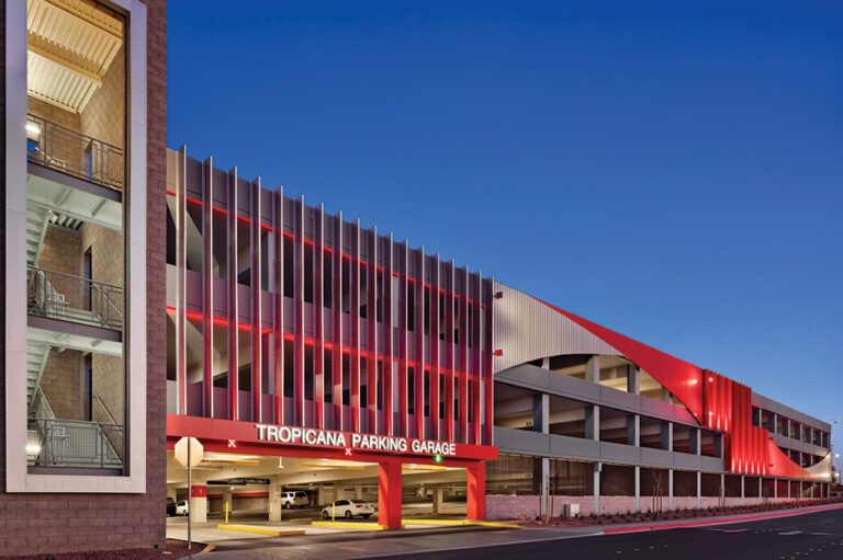Tropicana UNLV indoor parking lot
