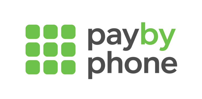 PayByPhone side stacked sponsorship logo