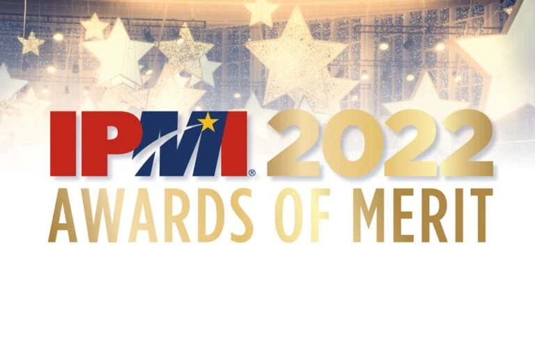 IPMI 2022 Awards of Merit header with gold printing