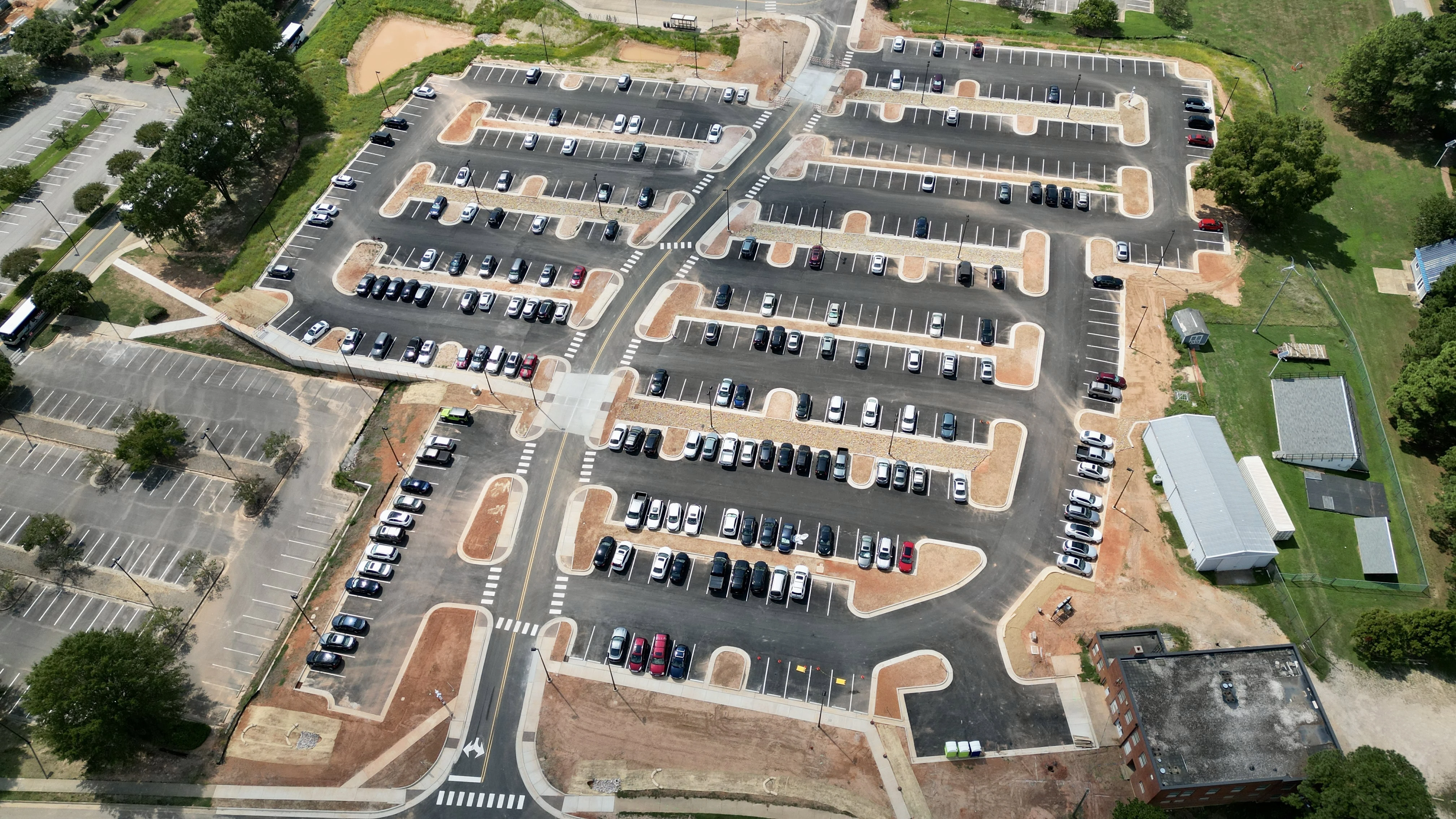 Surface Parking - Aerial View North Carolina State