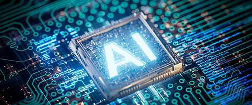 AI Artificial Intelligence Security chip, Cyber Security against Ransomware for Email Encrypted Technology