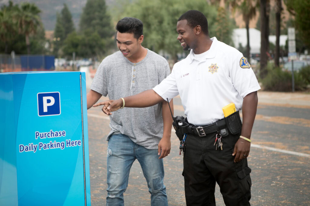 Parking Enforcement & Compliance Professional™ , purchasing parking with an officer - no logo