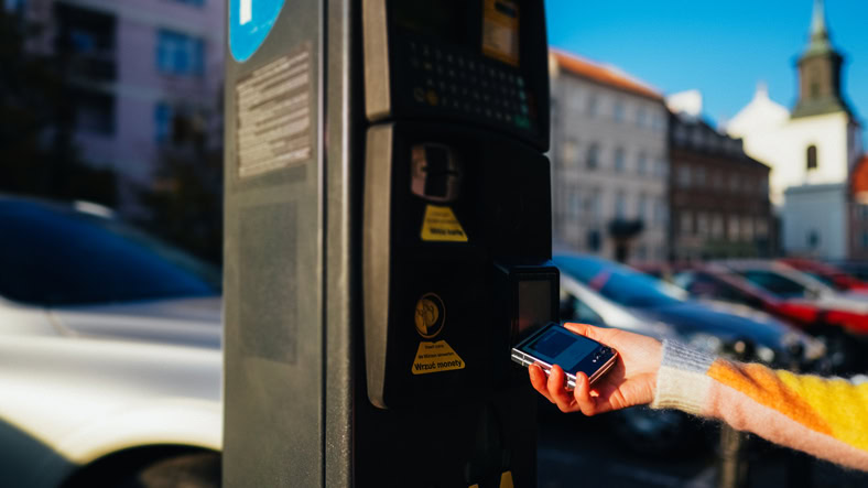 Contactless payment for parking place