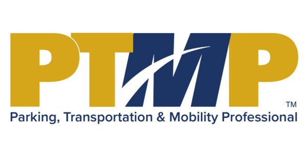 Parking, Transportation and mobility professional certification logo.