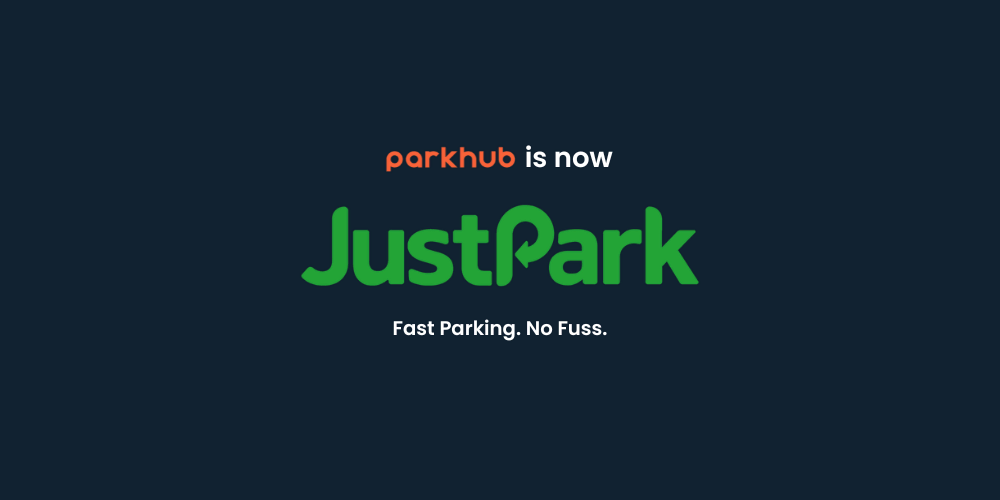 ParkHub is Now JustPark, logos