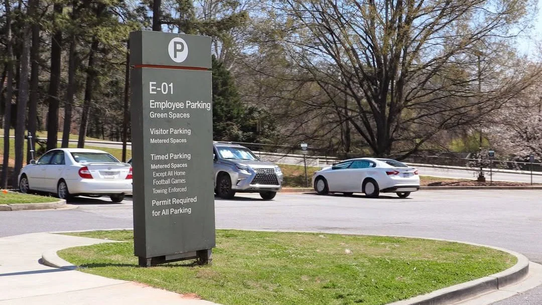 Installation of Parking Sensors Sign
