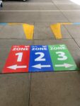 Color Coded & Numbered Pickup Zones