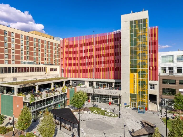 Christian Street Garage adjacent to the Lancaster Public Library