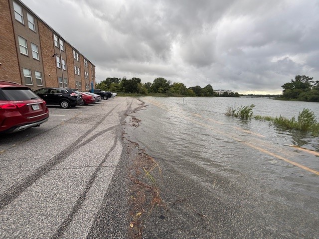 Parking lot flood