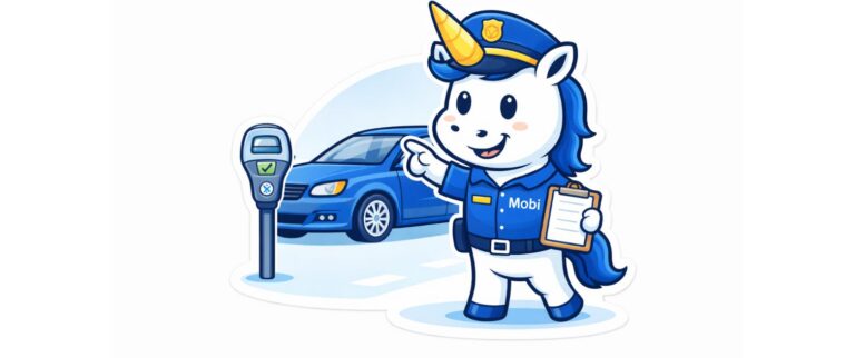 Mobi the Parking Unicorn