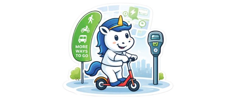Mobi the Parking Unicorn