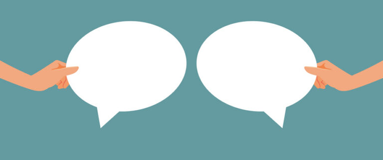 Couple having a productive talk completing each other sentences