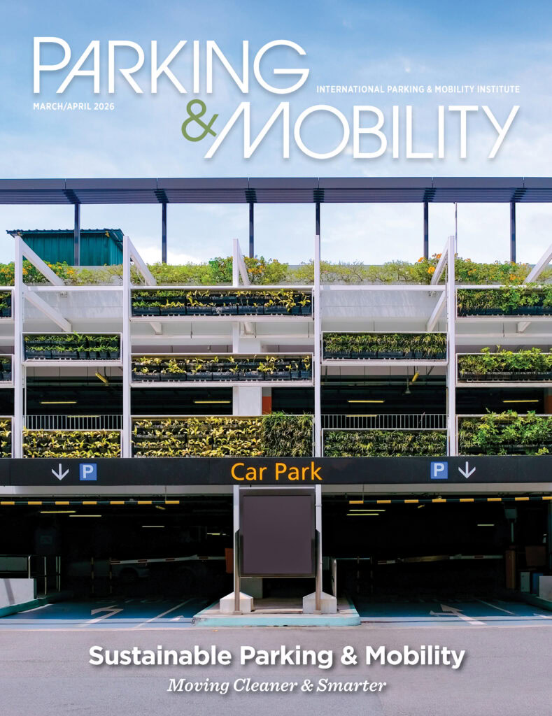 March/April 2026 cover of Parking & Mobility magazine