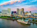 New Orleans, Louisiana, USA Downtown Skyline Aerial