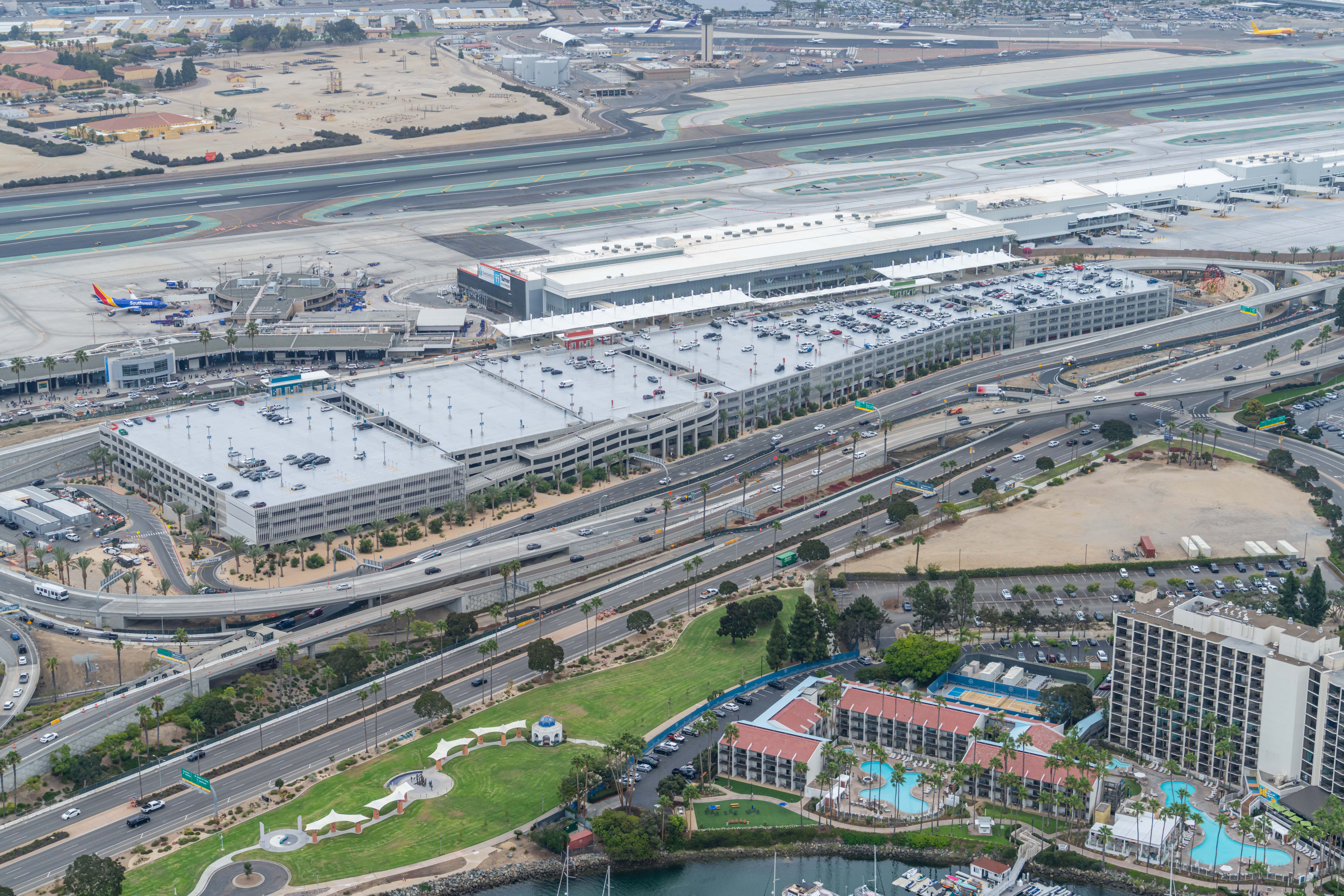 Facility Design: Stand-Alone: Watry Design, Inc. for &ldquo;San Diego International Airport Terminal 1 Parking Plaza,&rdquo; San Diego, CA. Owner: San Diego County Regional Airport Authority.